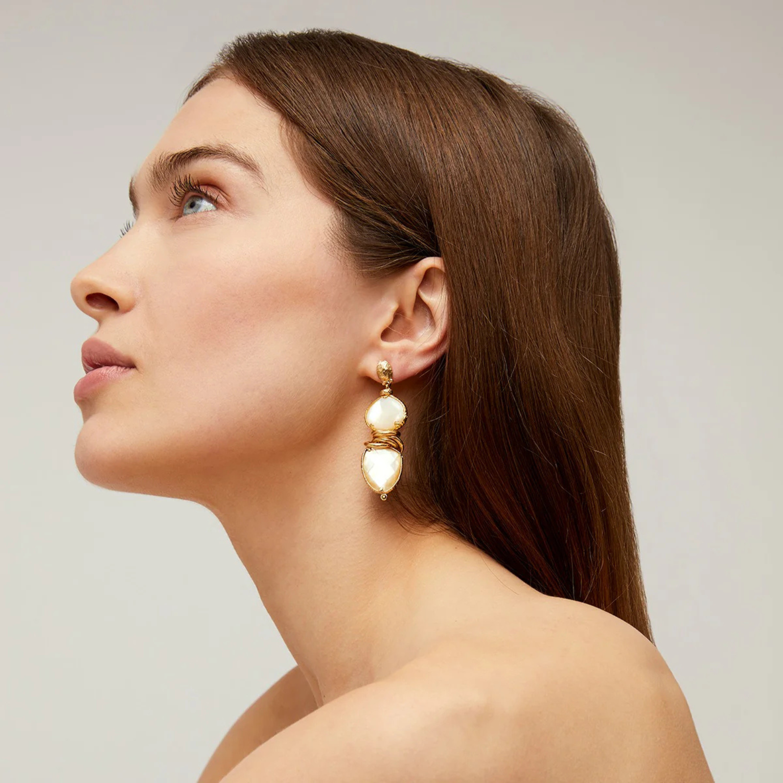 Sirena Earrings - White Mother-of-Pearl