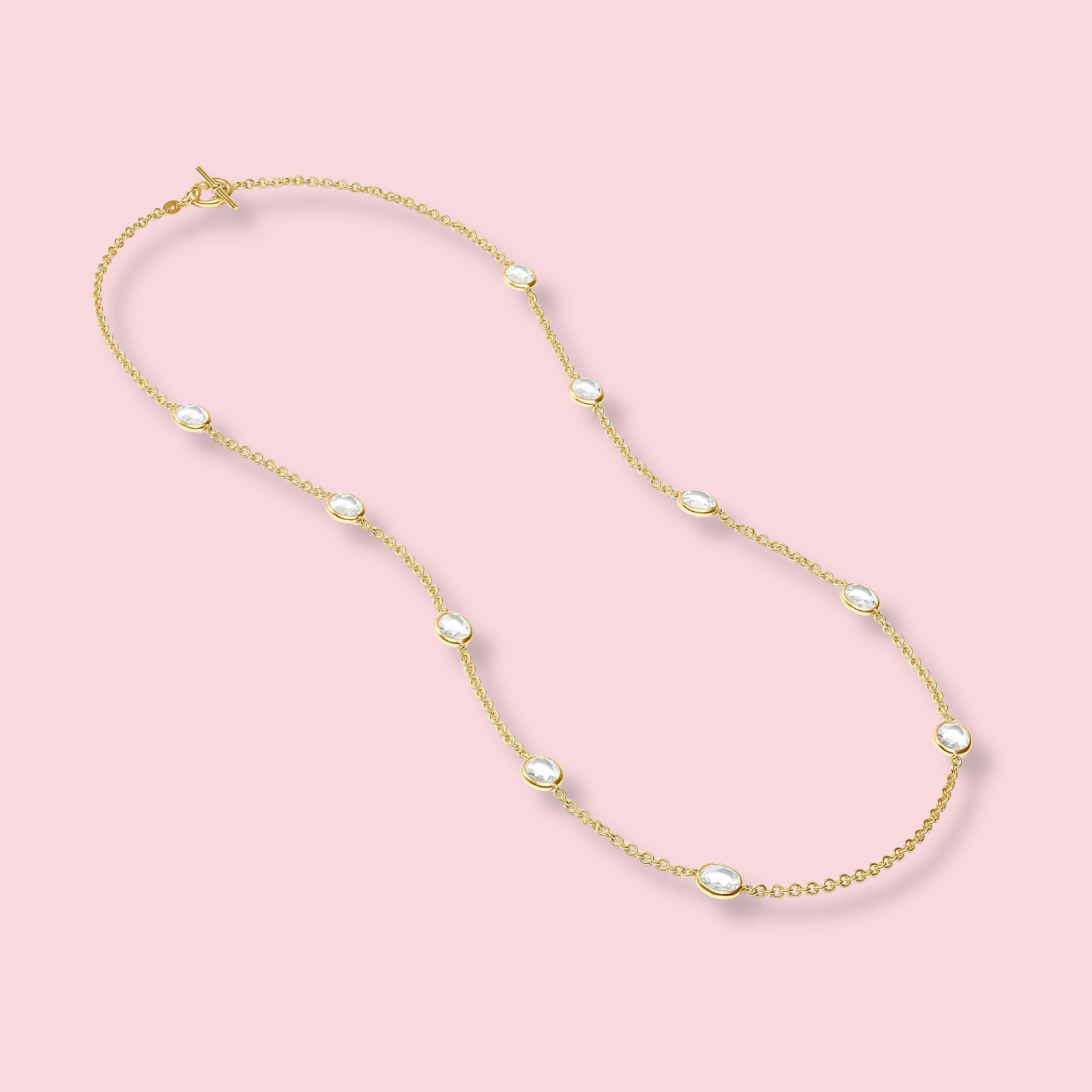 Laguna Stone Station Necklace - Pearl