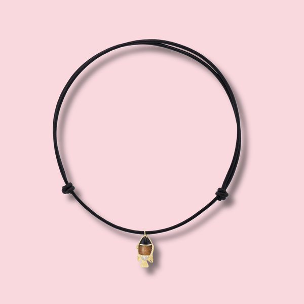 Fish Necklace, Wood