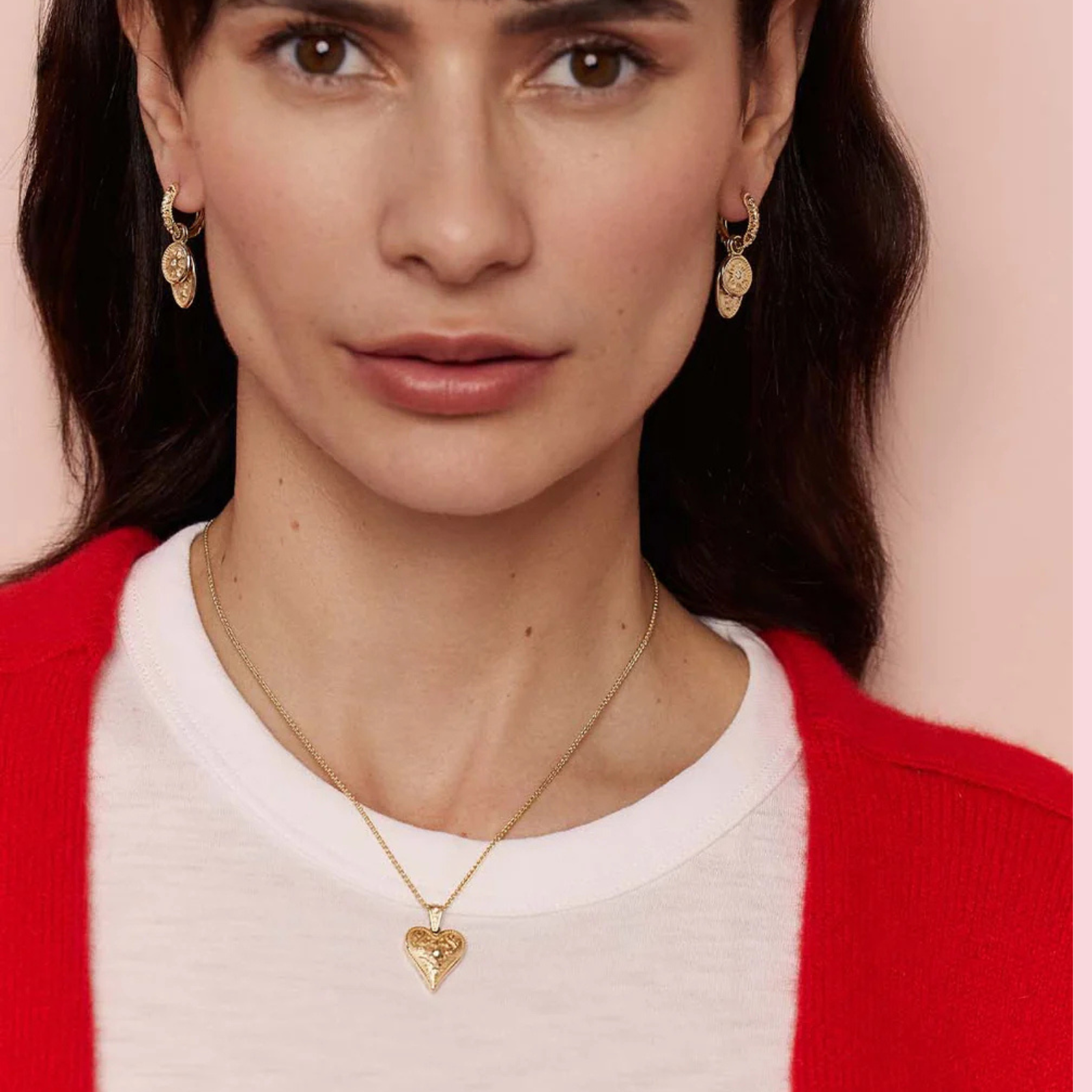 Small Southwestern Heart Charm