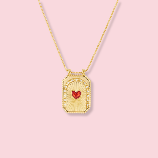Heart Scapular Necklace