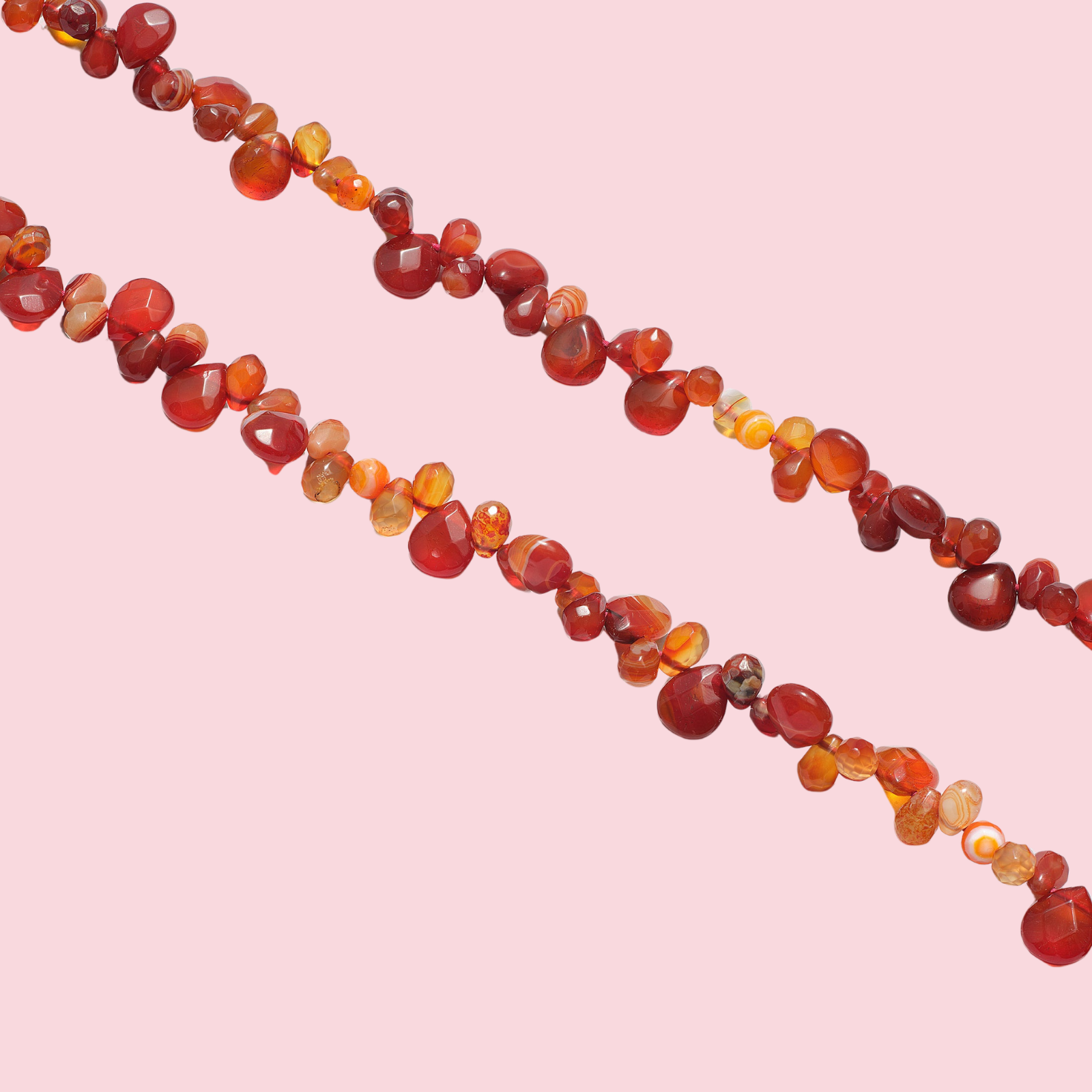 Faceted Gemstone Crossbody Red Agate