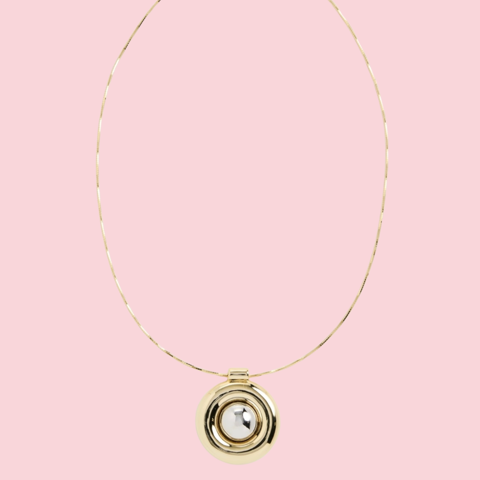 The Chrome Orb Pendant Necklace