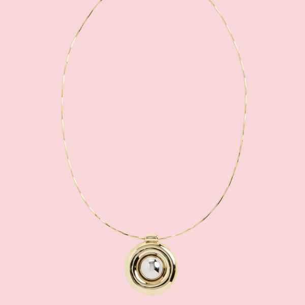 The Chrome Orb Pendant Necklace