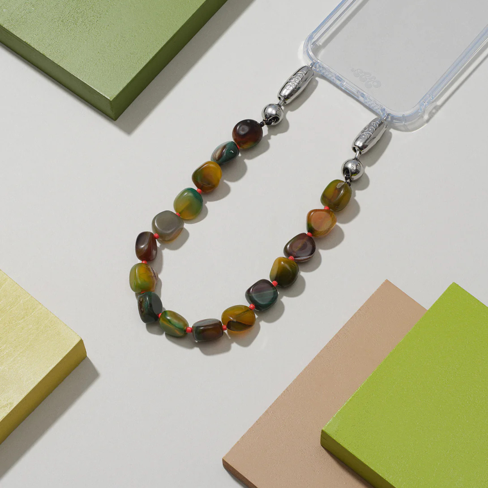 Large Cut Gemstone Wristlet