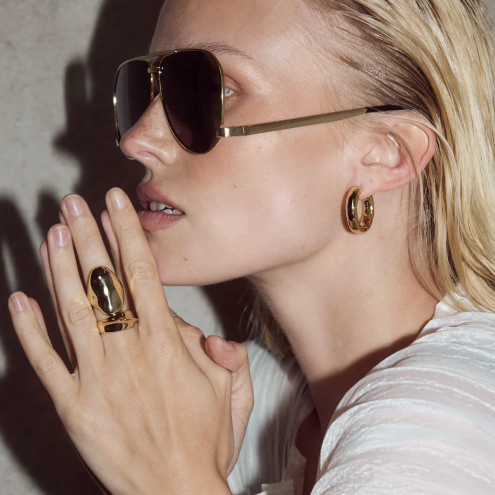 Liquid Metal Statement Ring