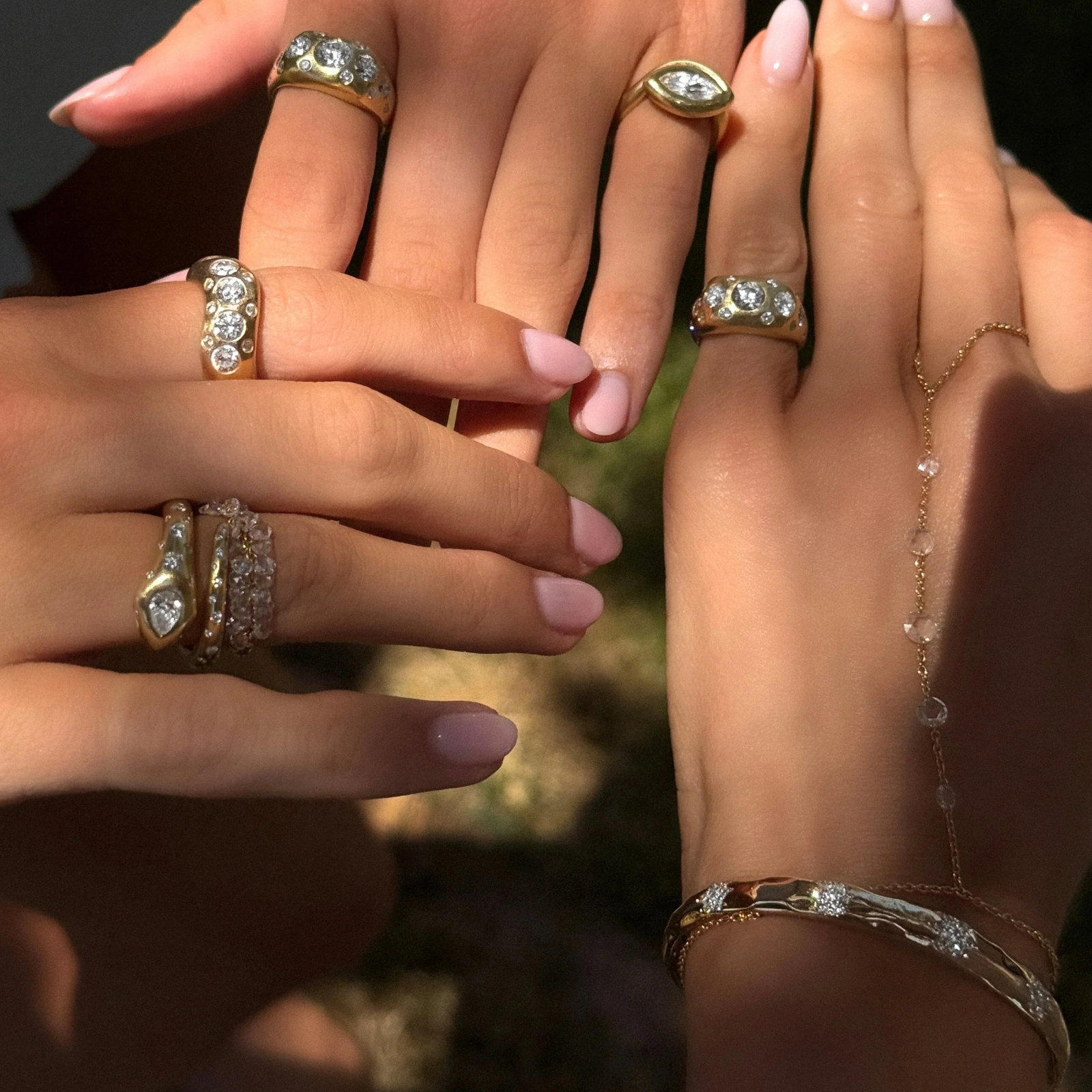Kundalini Diamond Oracle Ring