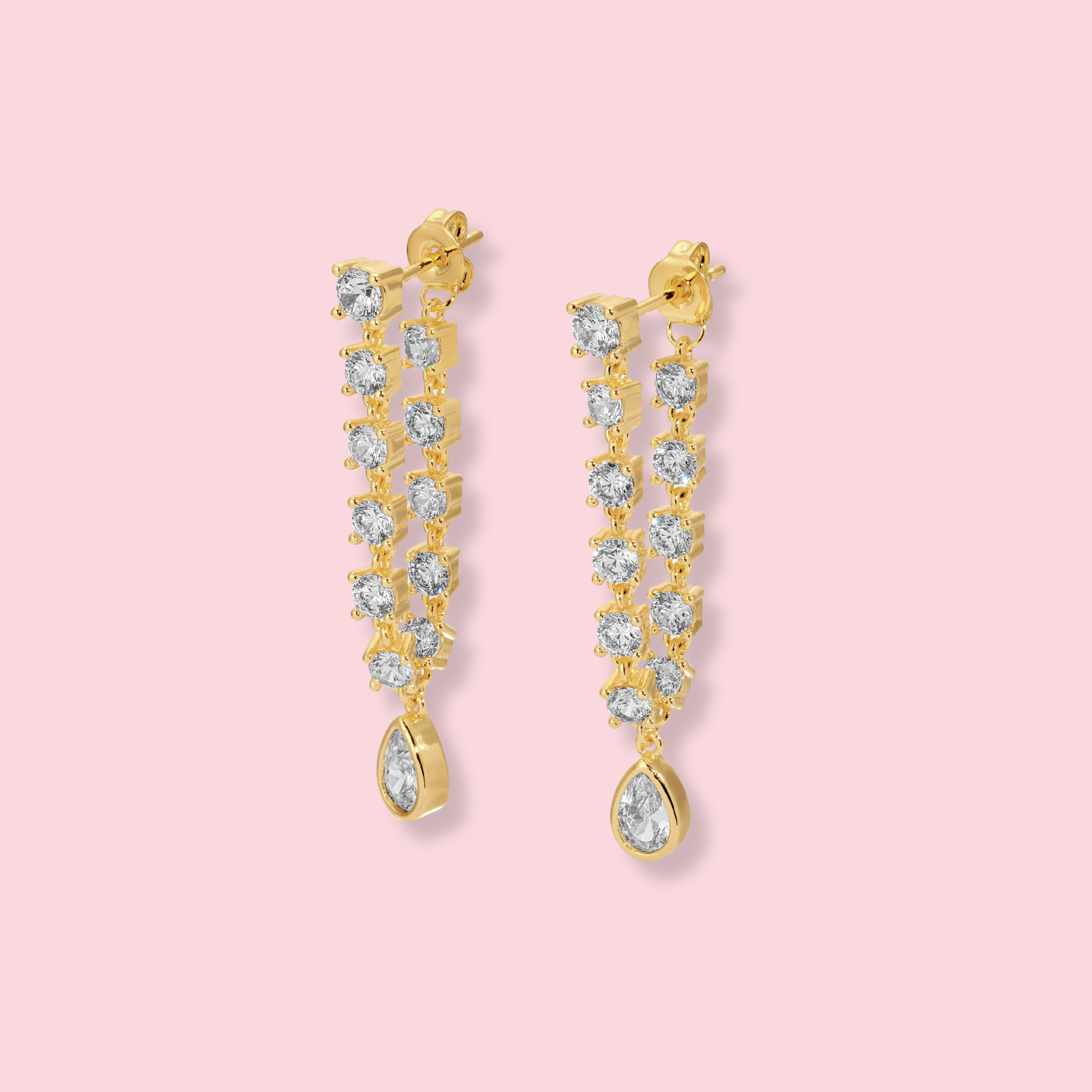 Stephie Bezel Earrings