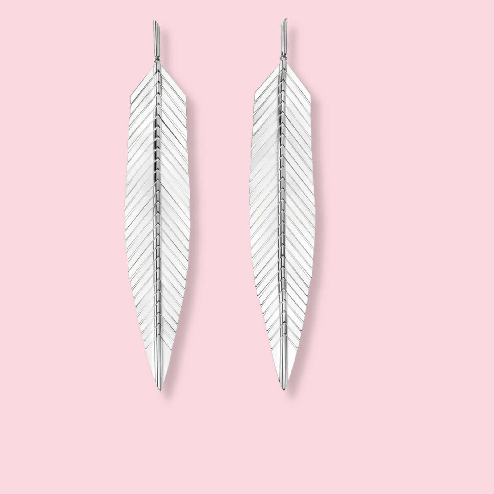 FEATHER Drop Earrings Large