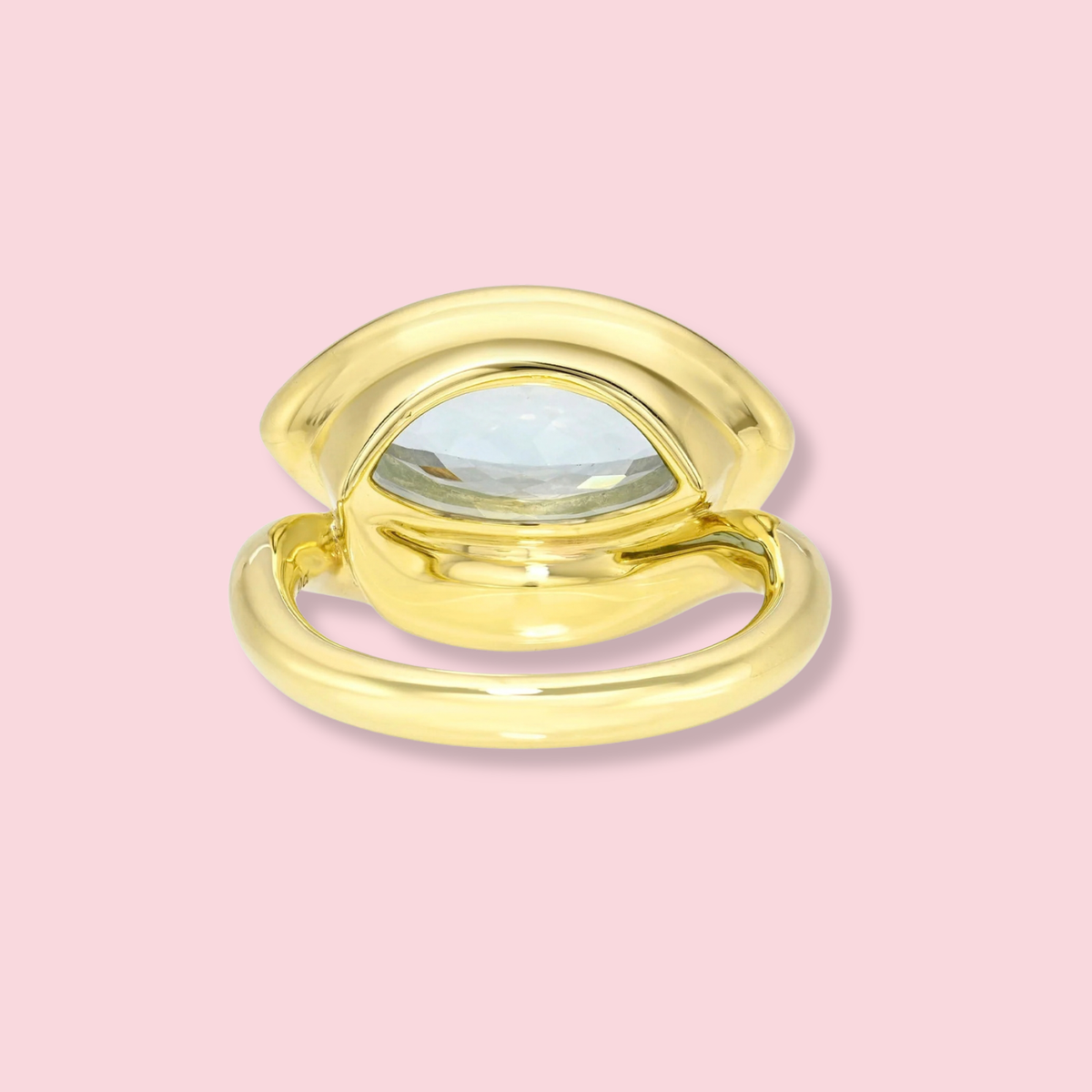 Enigma Eye Aquamarine Ring