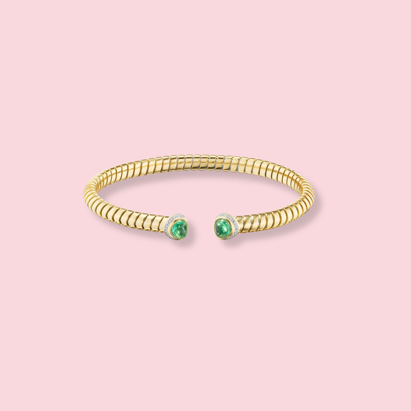 Trisolina Dolce Emerald Open Bracelet