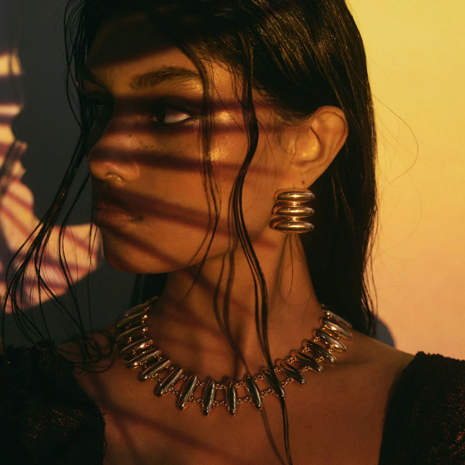 The Milan Bead Stud Necklace