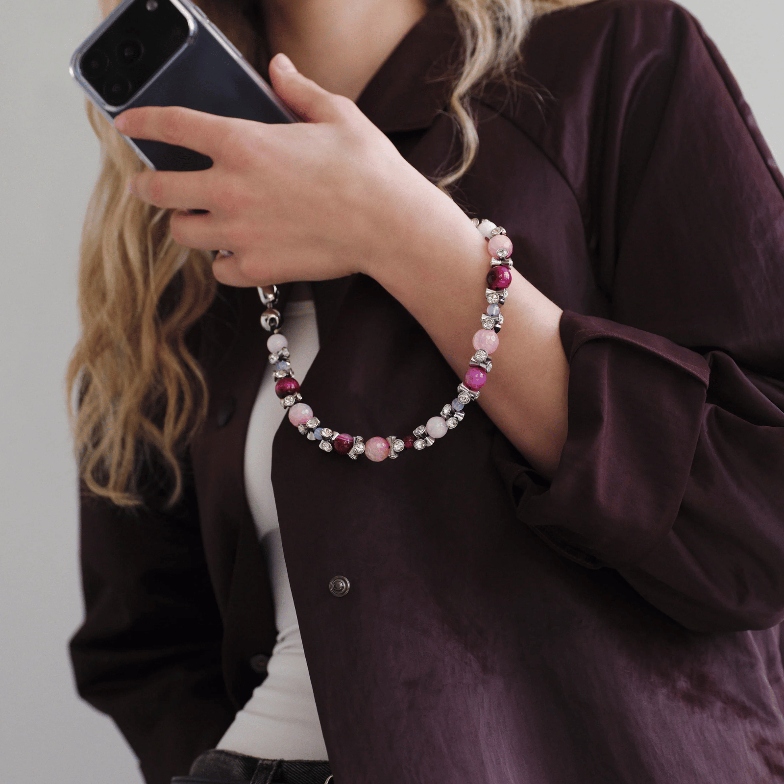 Strobe Wristlet Fuchsia