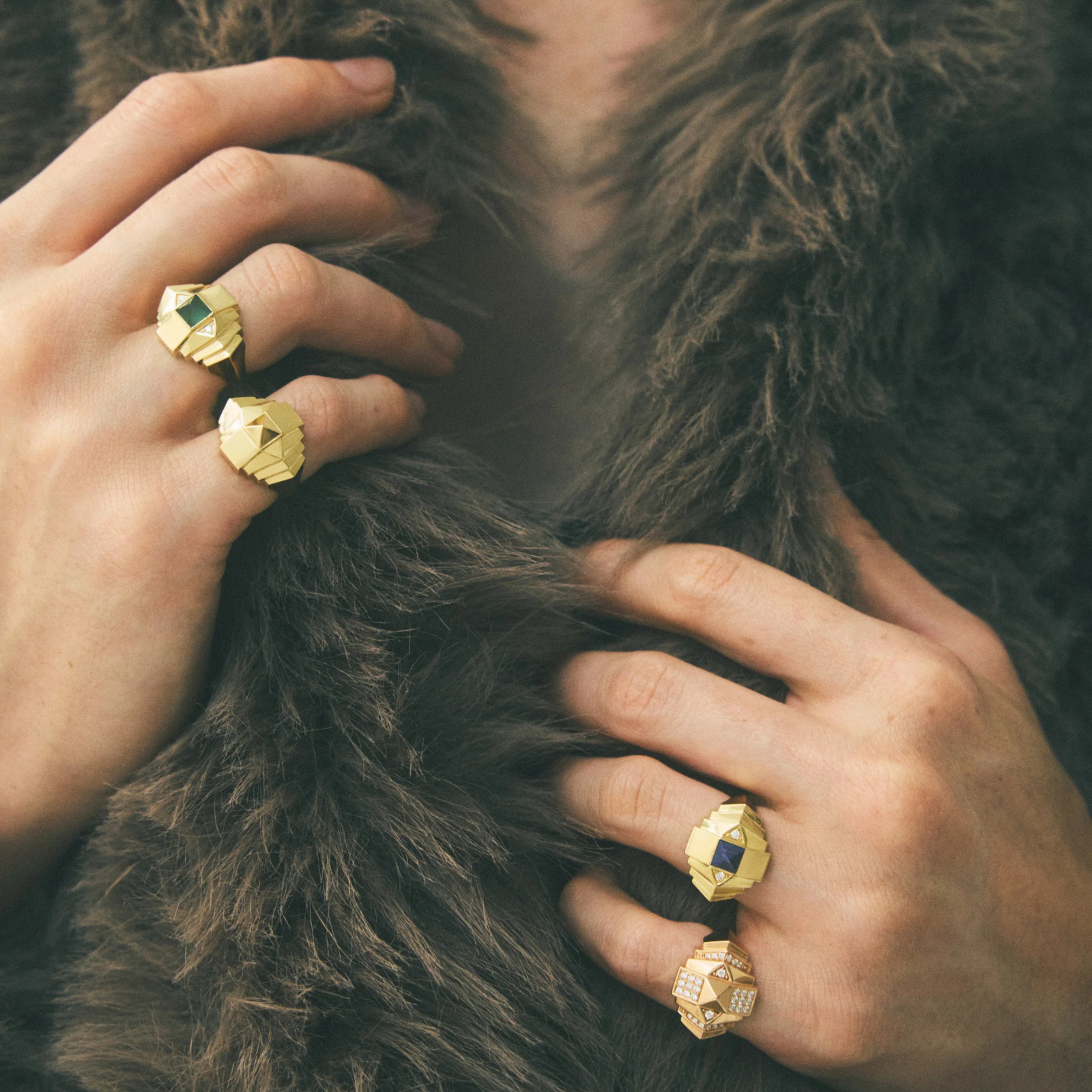 Rockaway Mini Pyramid Ring