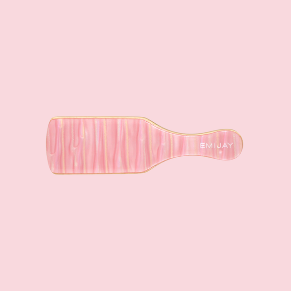 Mini Boar Bristle Brush in Lychee Baby