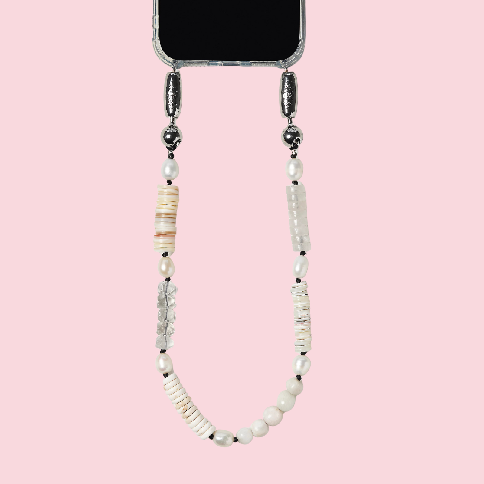 Stone and Pearl Wristlet