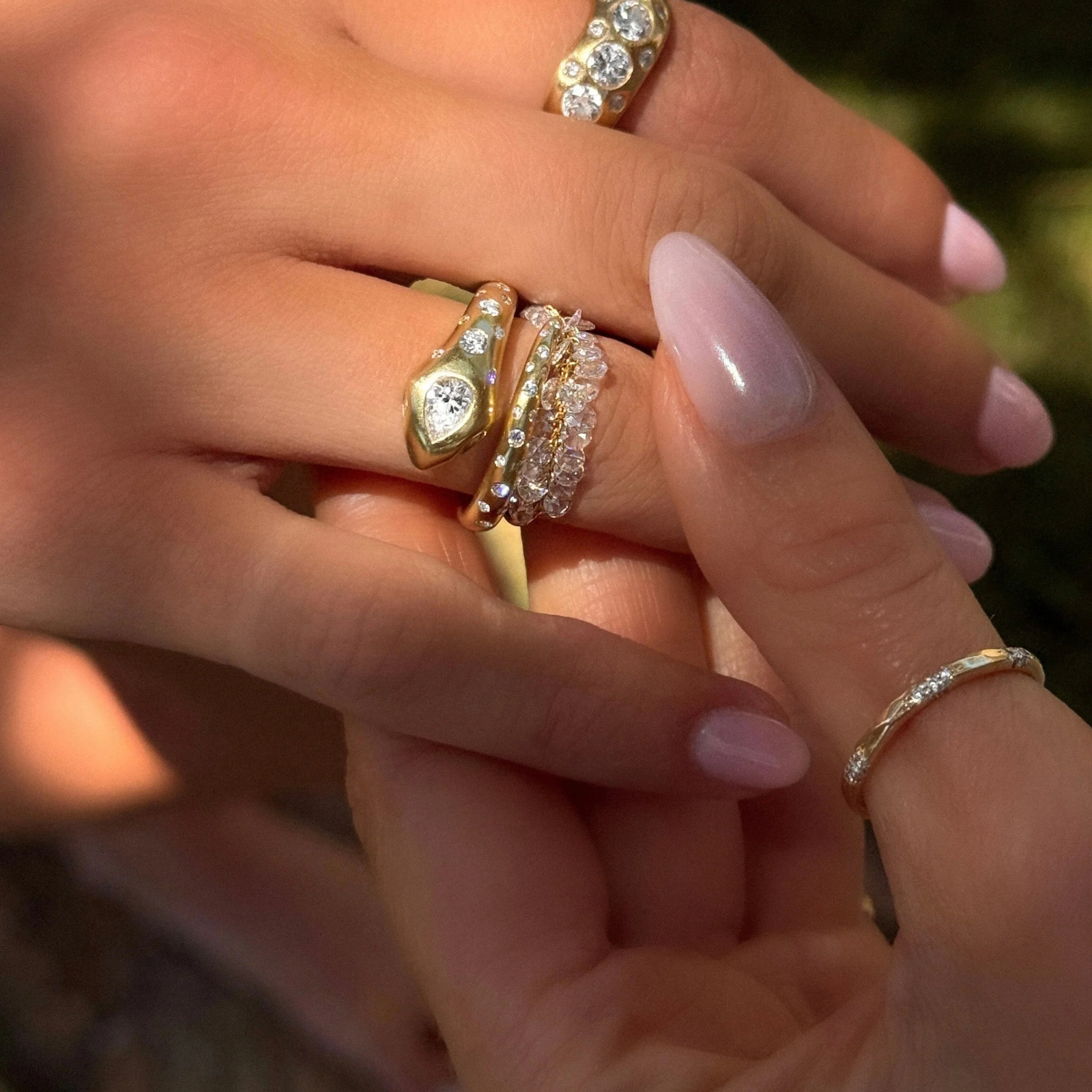 Kundalini Diamond Oracle Ring