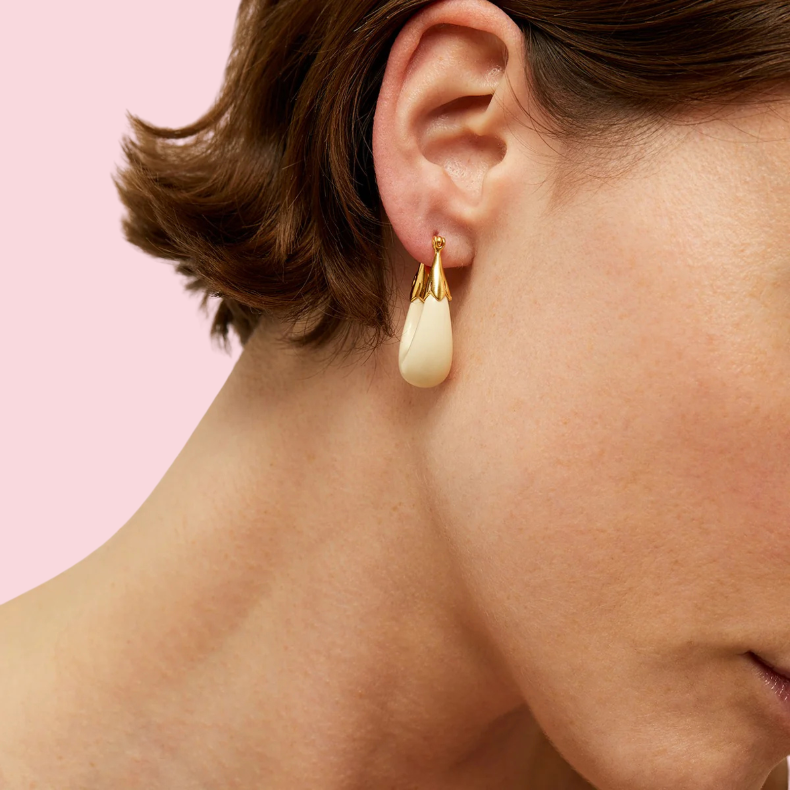 Small Acetate "Ecume" Earrings