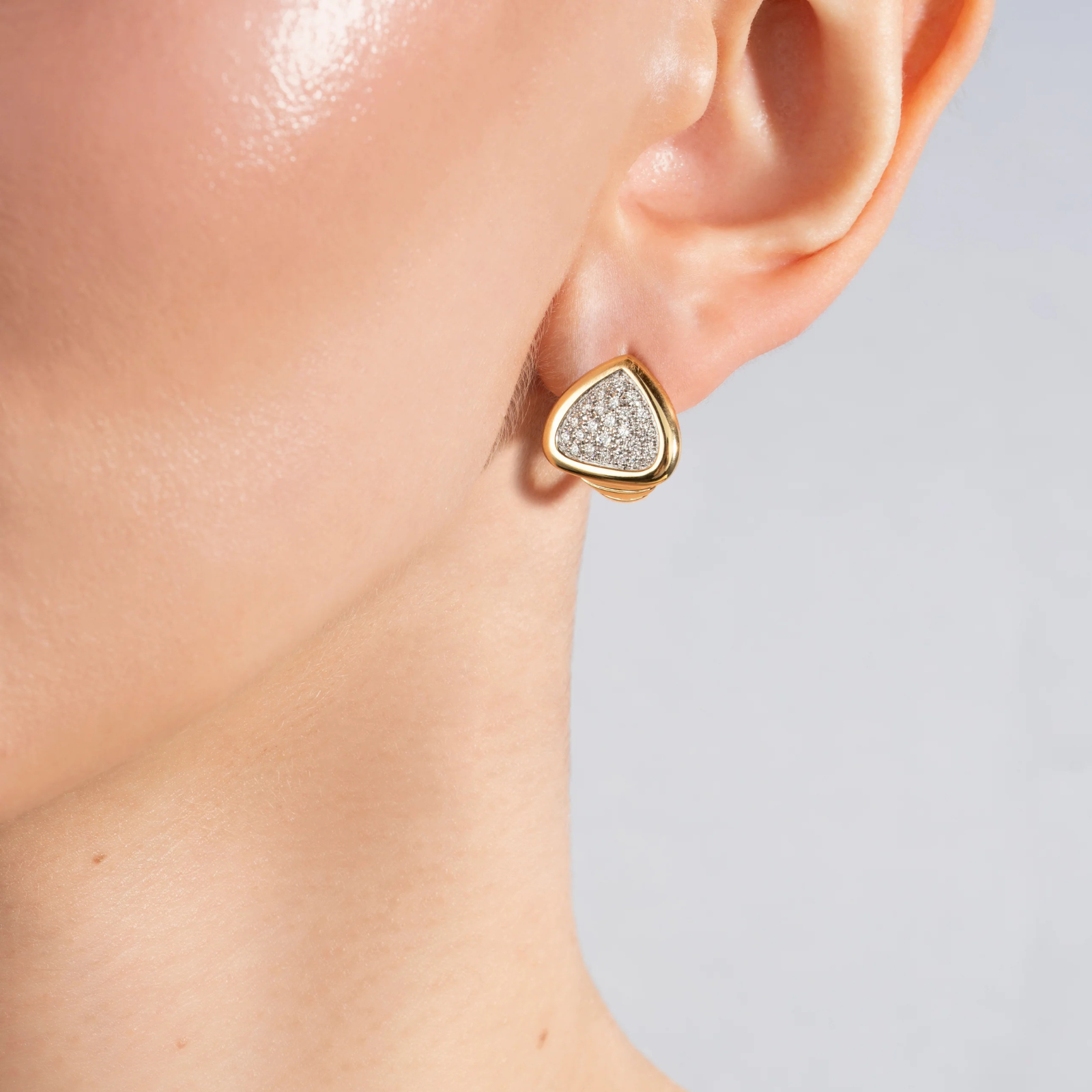 Trisola Diamond Huggie Earrings