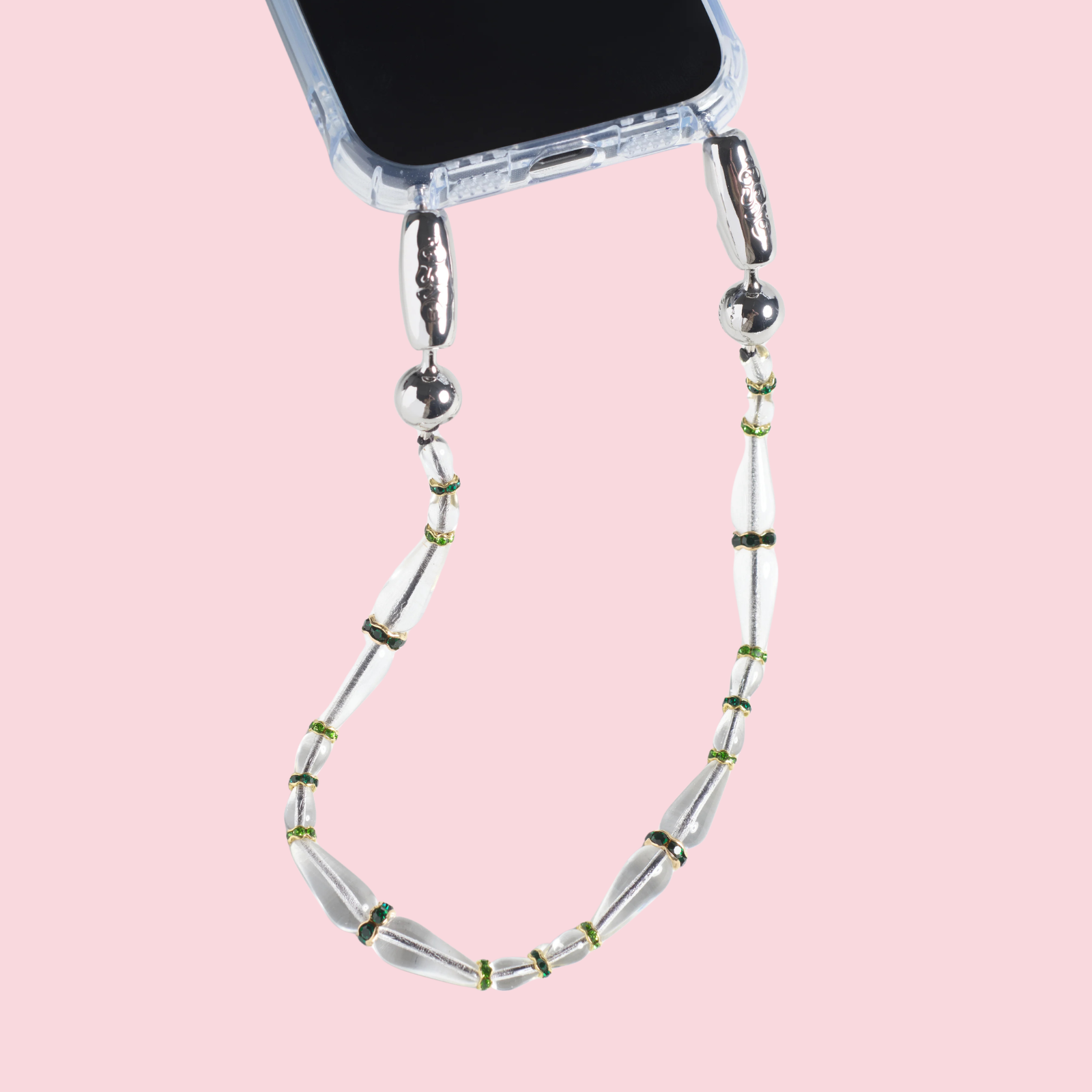 Crystal Drop Wristlet Emerald Pave