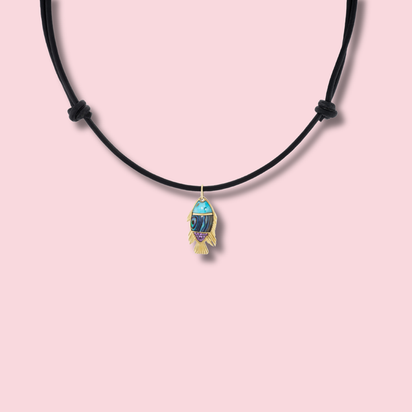 Fish Necklace, Abalone