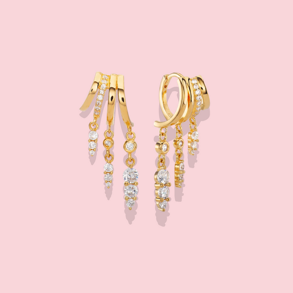 Cleo Hoop Illusion Earrings