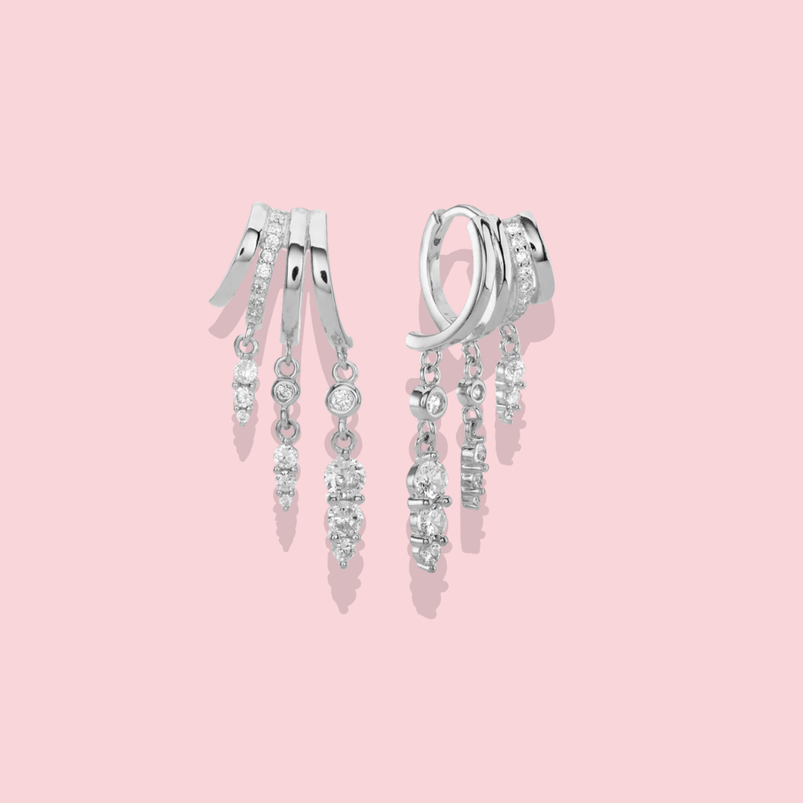 Cleo Hoop Illusion Earrings