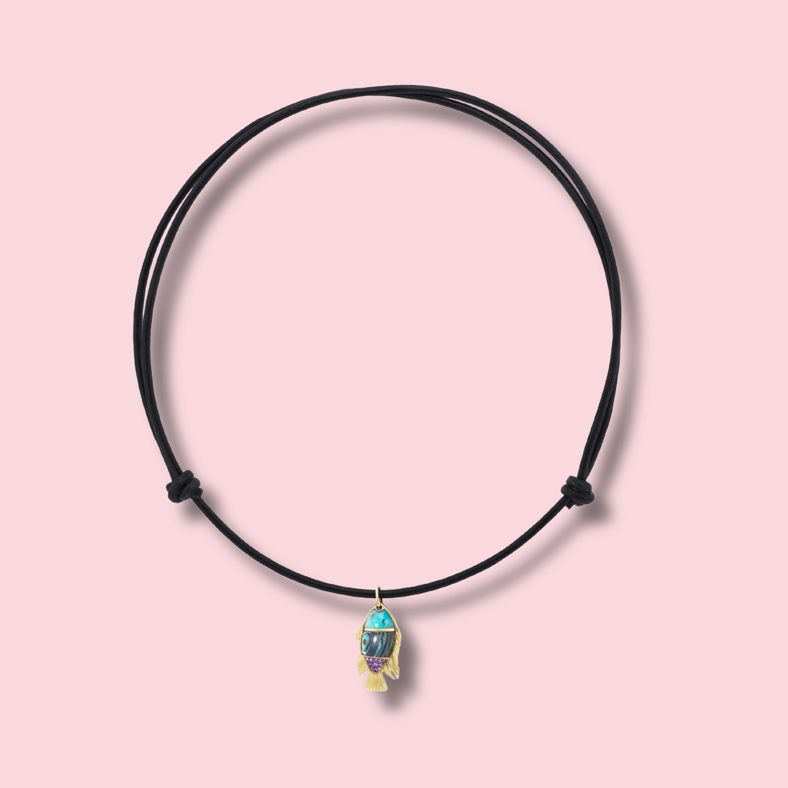 Fish Necklace, Abalone