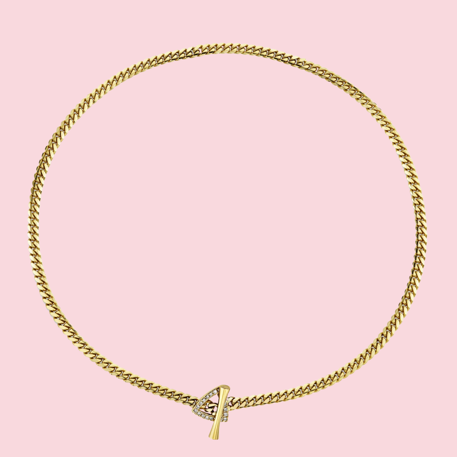 Pavé Diamond Mini Trillion Toggle Choker