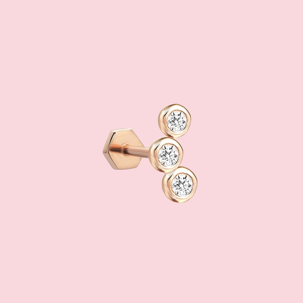 Trio Bubble Stud Piercing