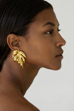 Load image into Gallery viewer, Botanicals Emerald Jungle Earrings
