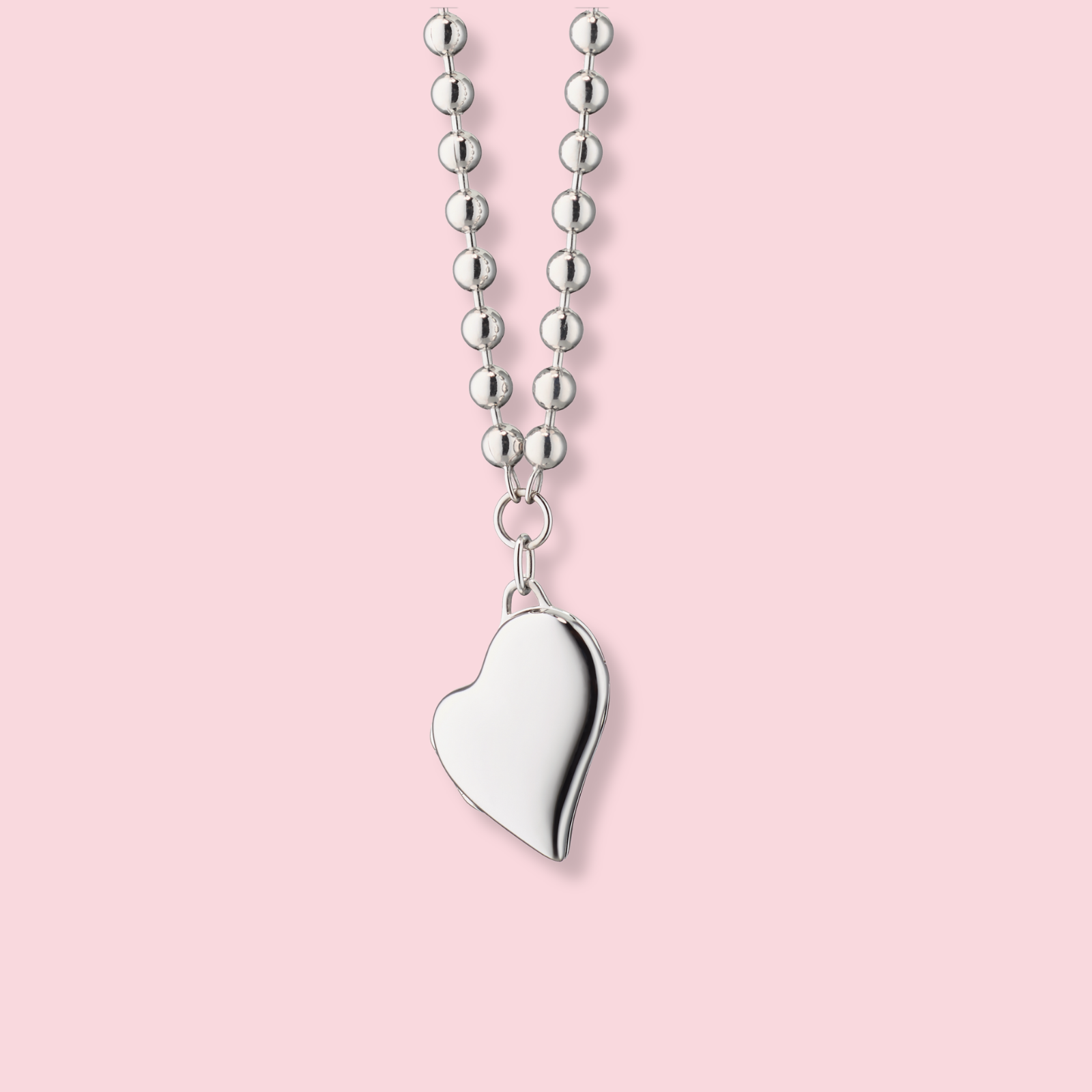 Heart Locket Ball Chain