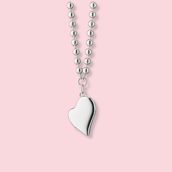 Heart Locket Ball Chain