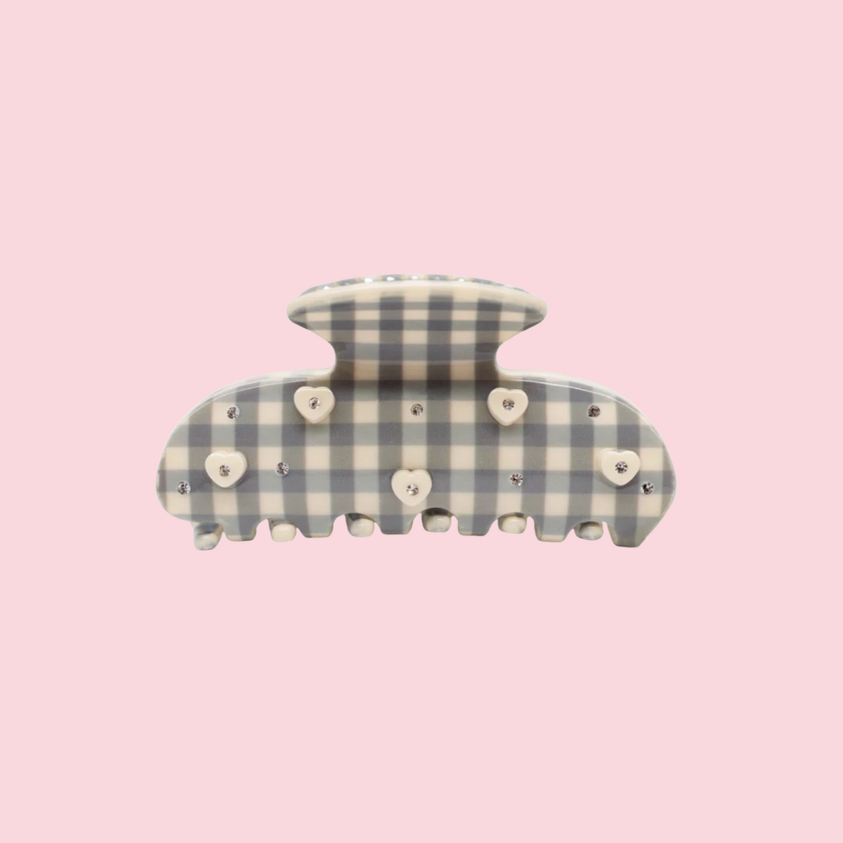 Sweetheart Clip in Cozy Cloud Gingham