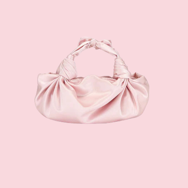 BLUSH NLA SILK KNOT BAG
