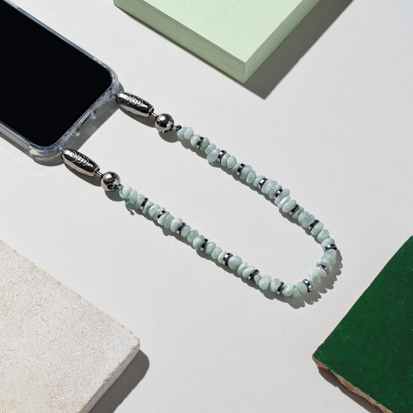 Linked Gemstone Wristlet Aquamarine