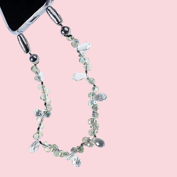 Faceted Crystal Wristlet