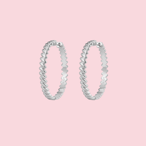The Snake Chain Hoops