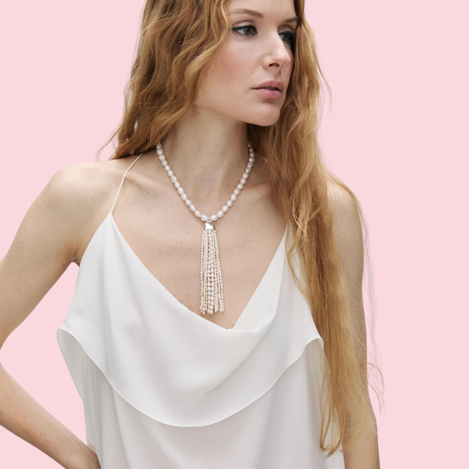 Delfina necklace pearls