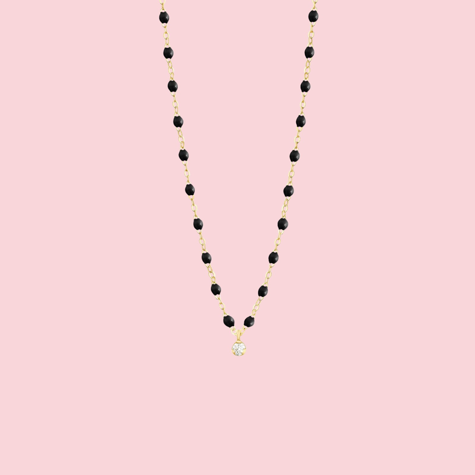 Gigi Supreme Classic 1 Diamond Necklace,  Yellow Gold, 16.5"