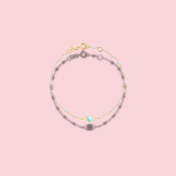 Eye Classic Gigi bracelet, Yellow Gold, 6.7"