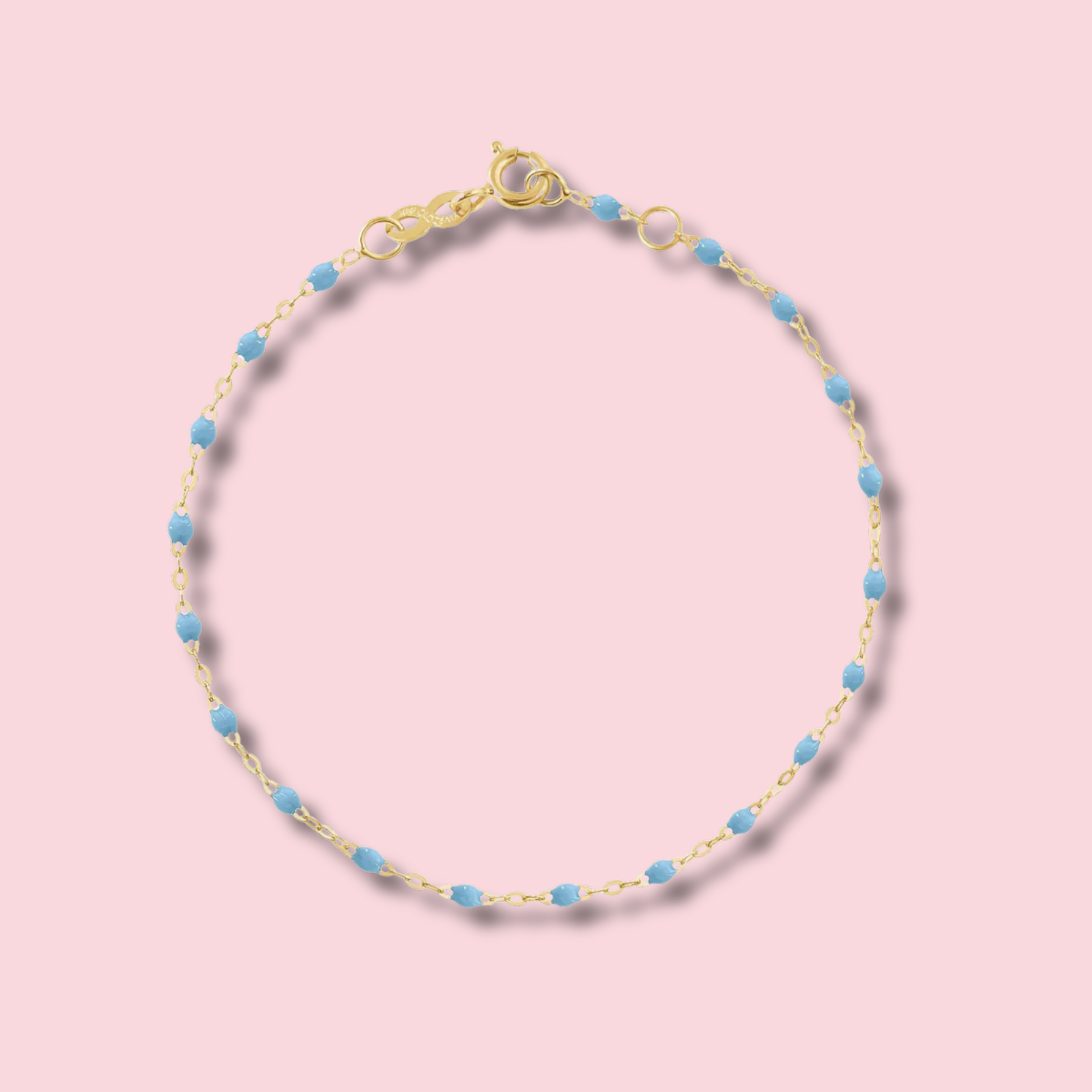 Classic Gigi Anklet - Yellow Gold 9.4"