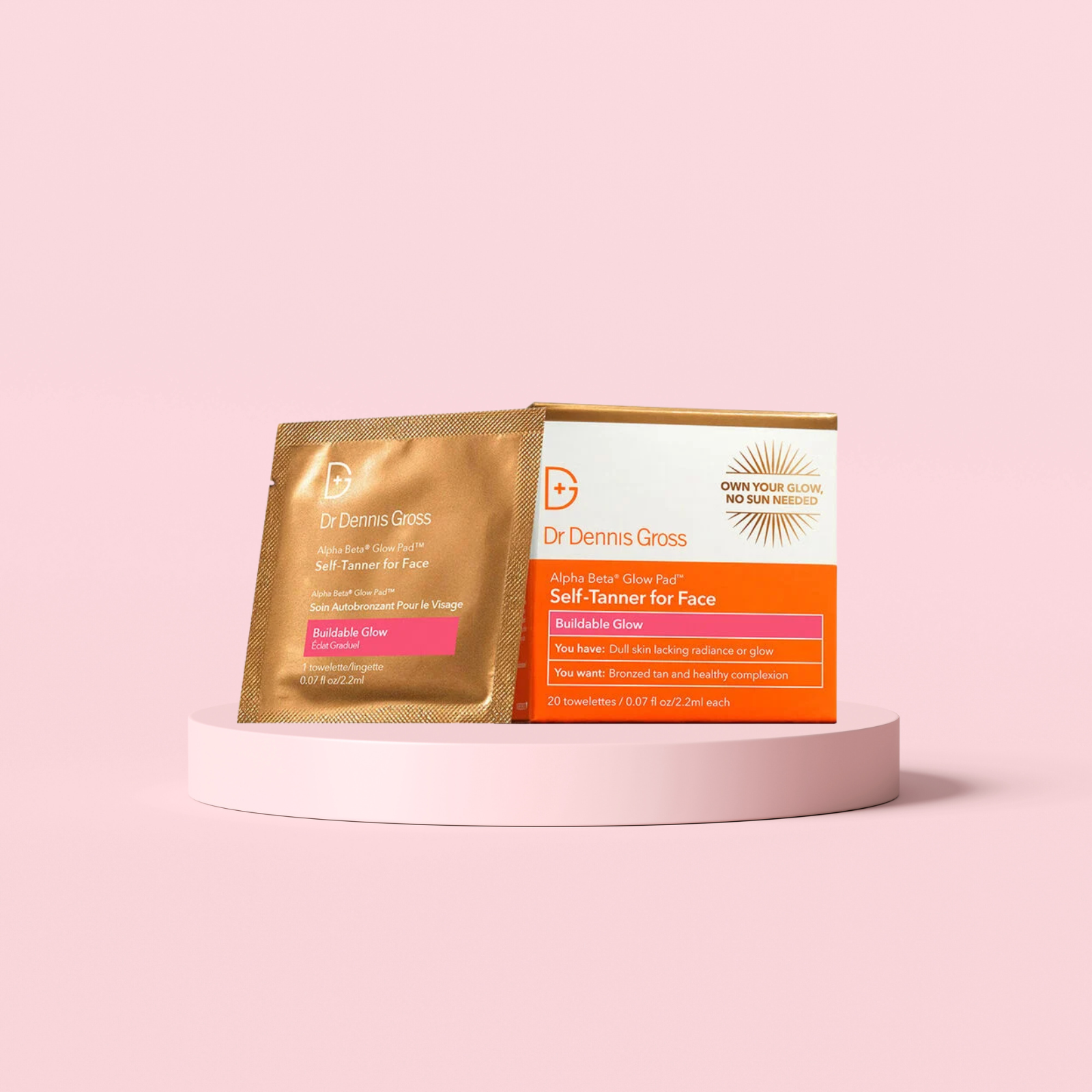 Alpha Beta® Glow Pad® Self-tanner for face