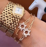 Load image into Gallery viewer, Star of David Baguette Diamond bracelet - Millo Jewelry