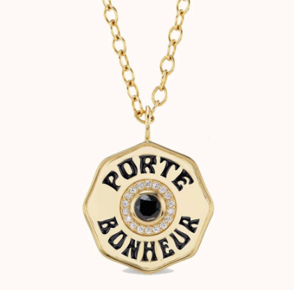 LARGE PORTE BONHEUR BLACK DIAMOND - Millo Jewelry