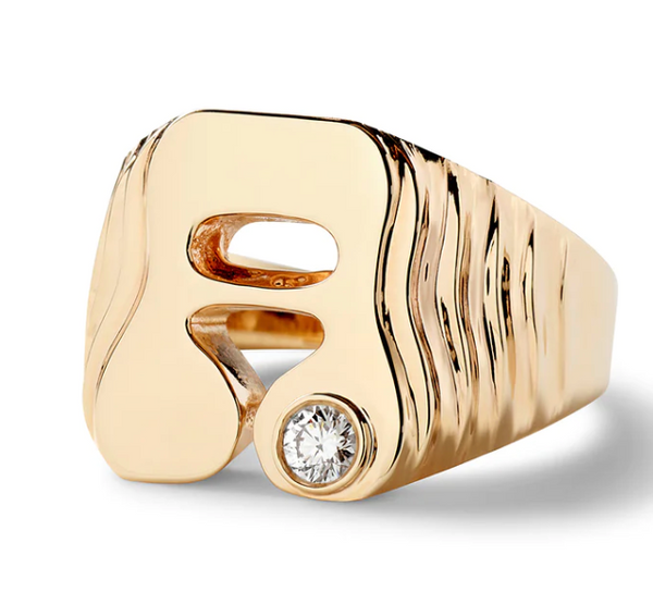 Stellar Letter Ring - Millo Jewelry