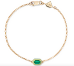 Load image into Gallery viewer, Rectangular Cocktail Bracelet Emerald - Millo Jewelry
