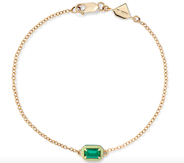 Rectangular Cocktail Bracelet Emerald - Millo Jewelry