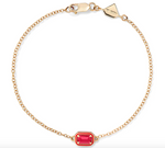 Load image into Gallery viewer, Rectangular Cocktail Bracelet Ruby - Millo Jewelry