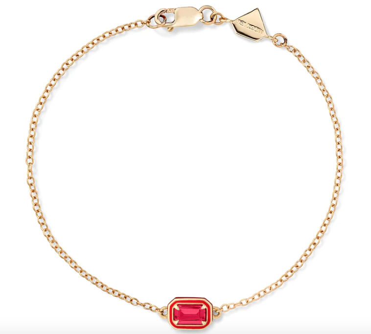 Rectangular Cocktail Bracelet Ruby - Millo Jewelry